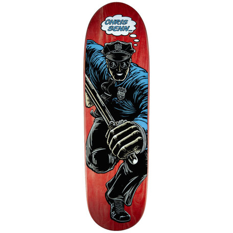 Powell Peralta Chris Senn Cop Reissue Deck Red Stain