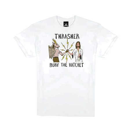 Thrasher x Toy Machine Bury The Hatchet T-Shirt White