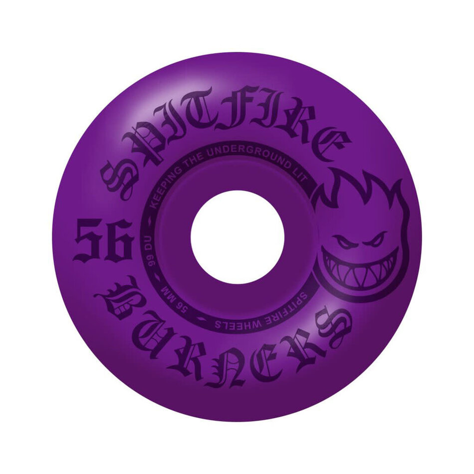 Spitfire Burner Wheels 99A Purple