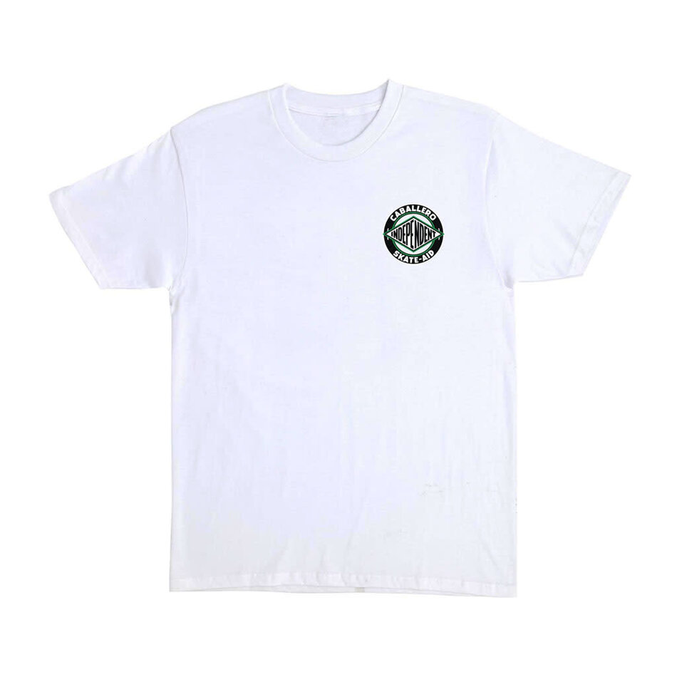 Independent Steve Caballero Skate Aid Heavyweight T-Shirt White