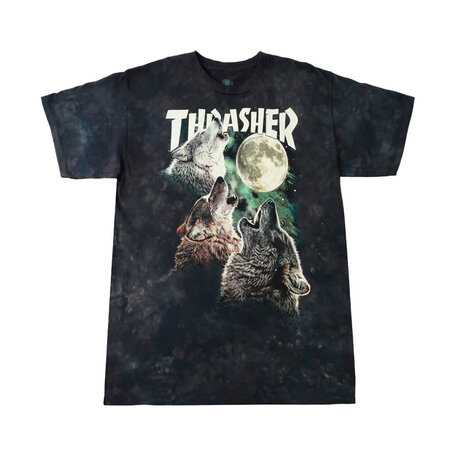 Thrasher x Mountain Wolves T-Shirt Dark Green Dye
