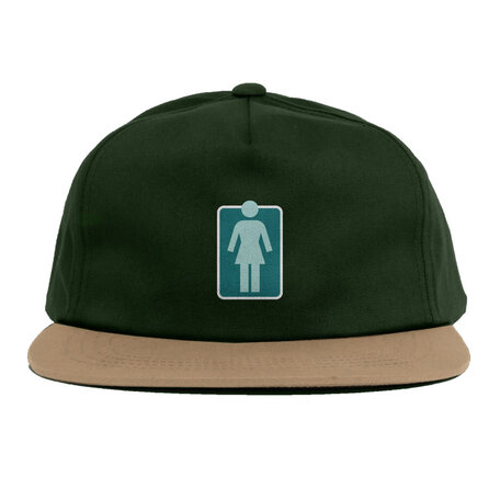 Girl Lovers OG 5-Panel Snapback Hat Forest Green