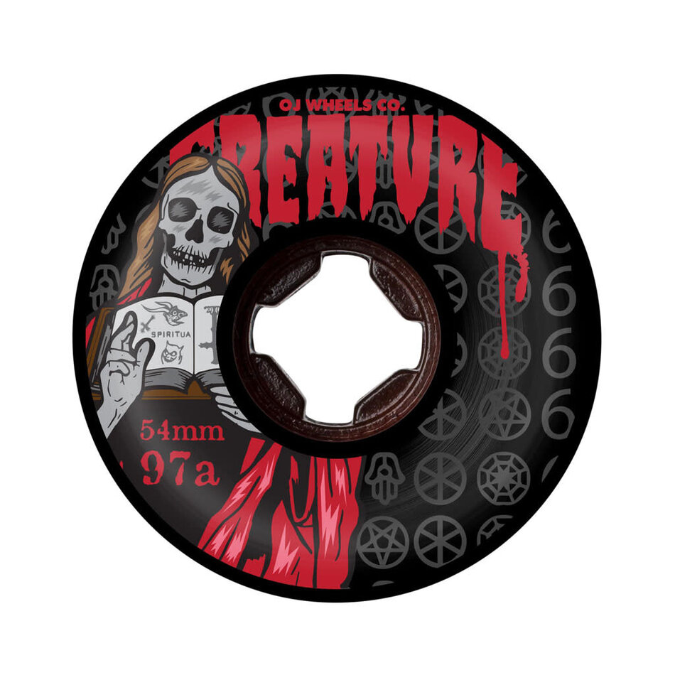 OJ x Creature Book Of Oj Bloodsuckers 97A Hardline Wheels Black