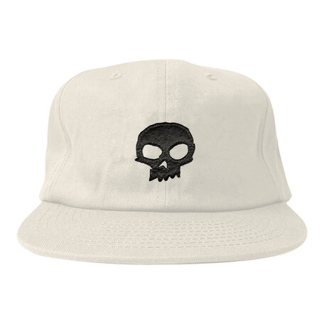 Zero Single Skull Applique Strapback Hat Off White