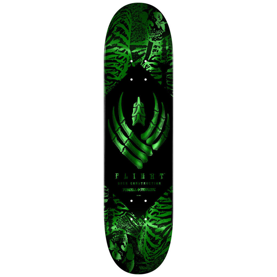 Powell Peralta Flight Skeleton Deck 244 Green Foil