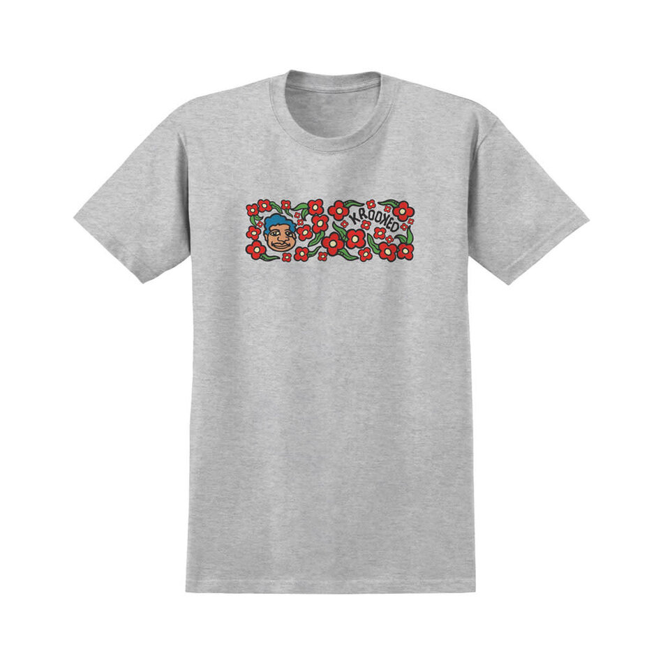 Krooked Sweatpants Redux T-Shirt Heather Grey