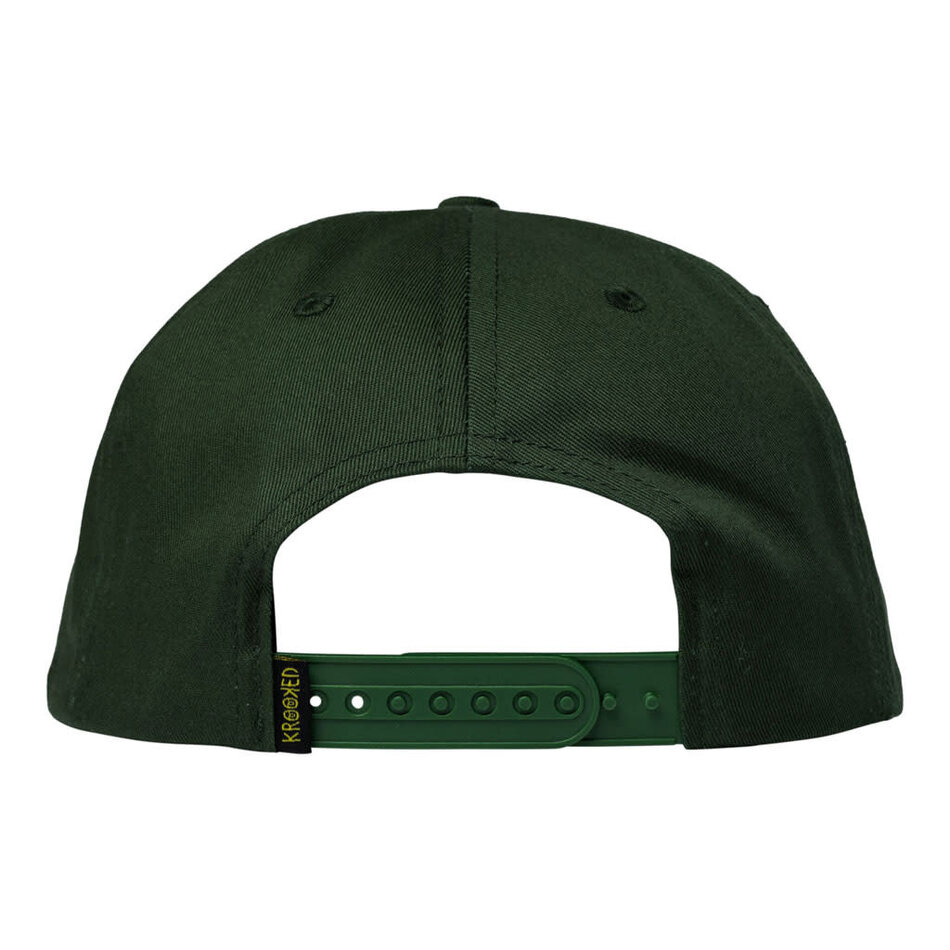 Krooked Sweatpants Redux Snapback Hat Olive