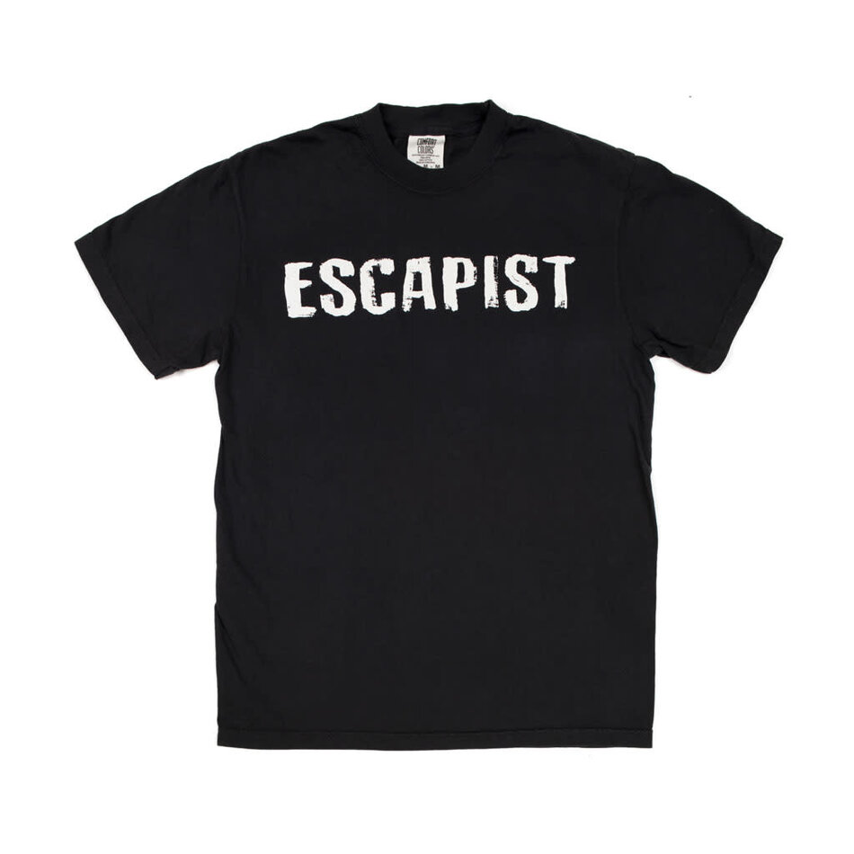 Escapist Logo Garment-Dyed Heavyweight T-Shirt Black