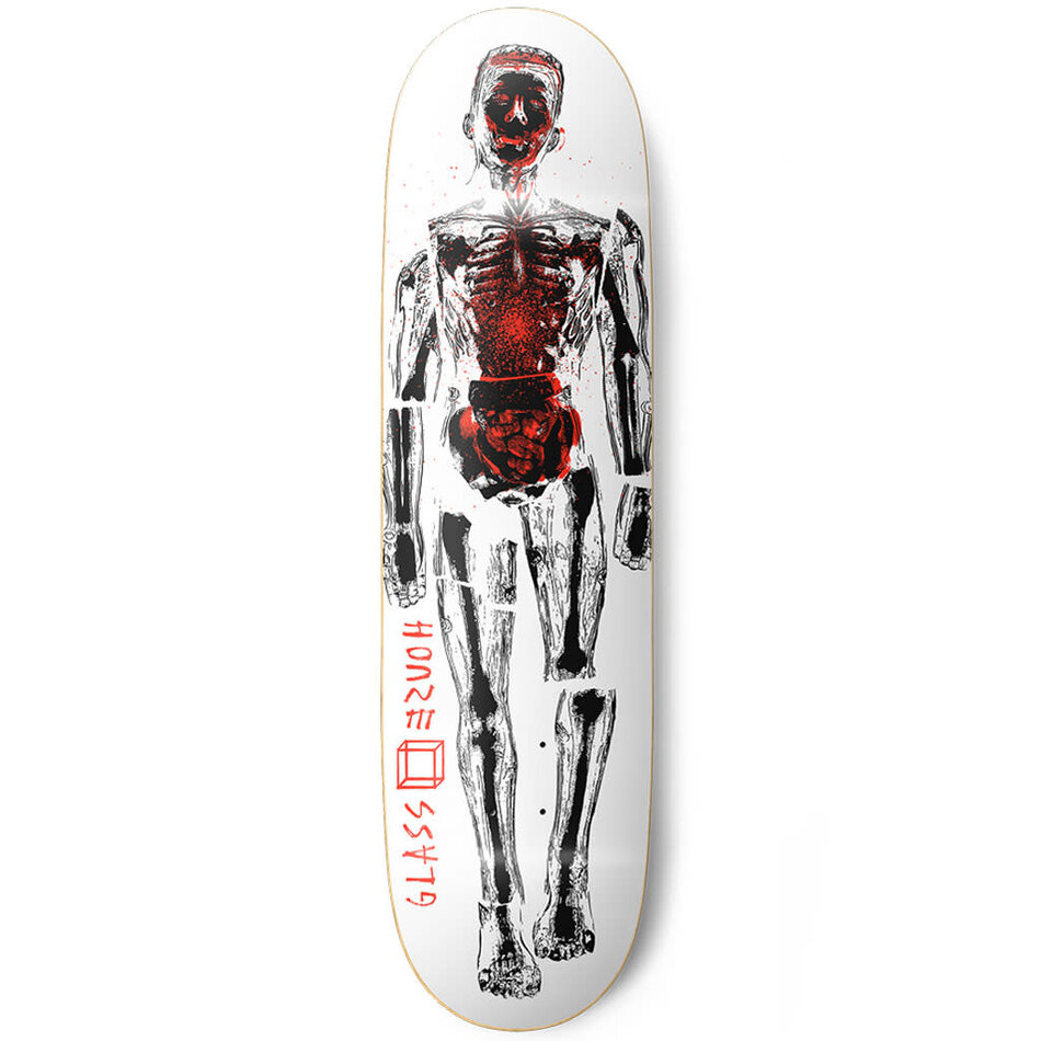 Glass House Glass Man Deck White/Red