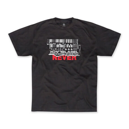 Black Label Never T-Shirt Black