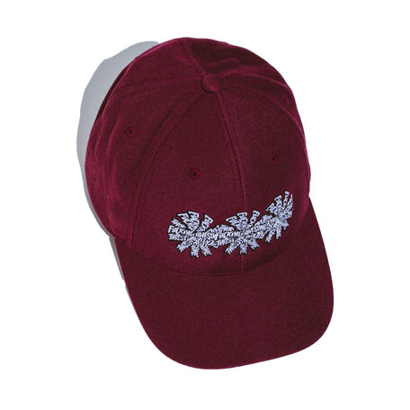 Fucking Awesome Three Spiral Snapback Hat Maroon/White