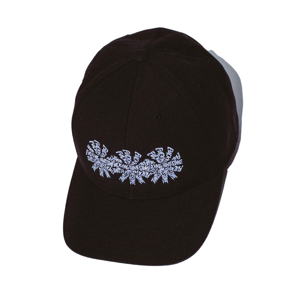 Fucking Awesome Three Spiral Snapback Hat Black/White