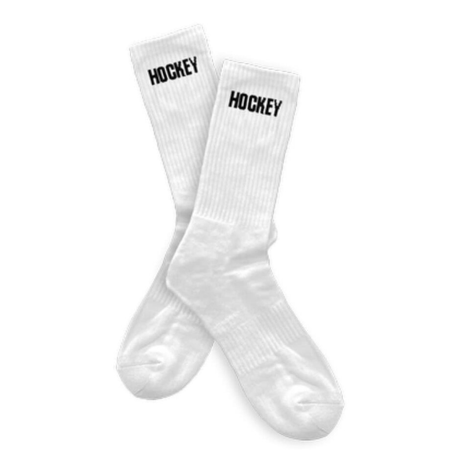 Hockey Logo Socks White
