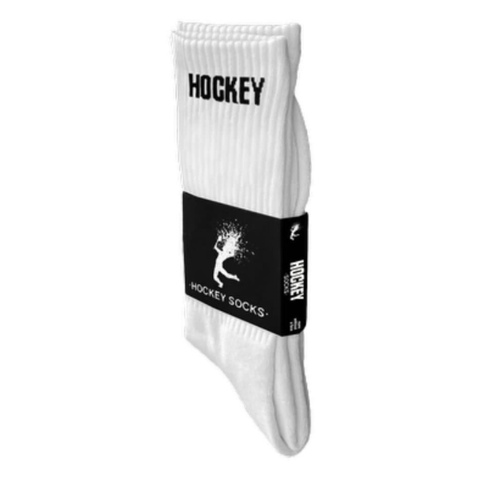 Hockey Logo Socks White