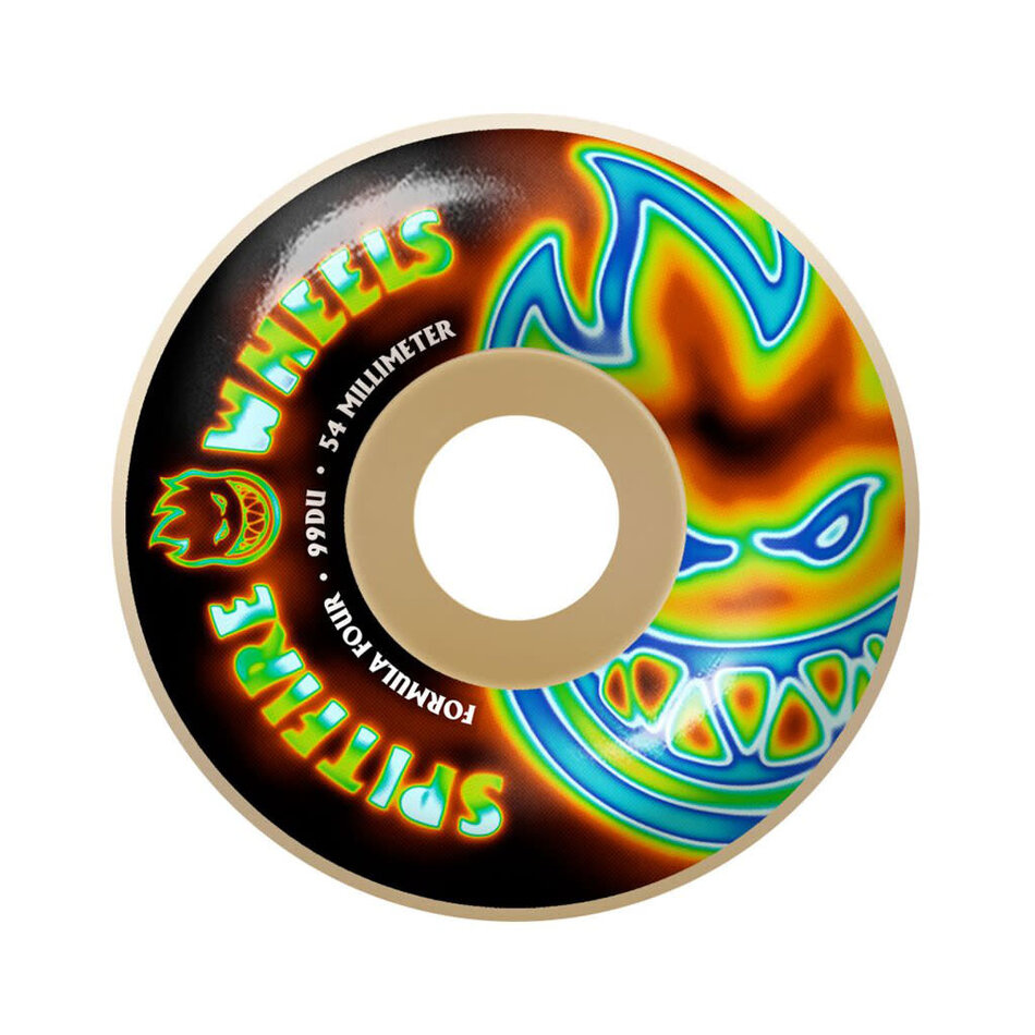 Spitfire Bighead Radioactive Formula Four Wheels 99A White