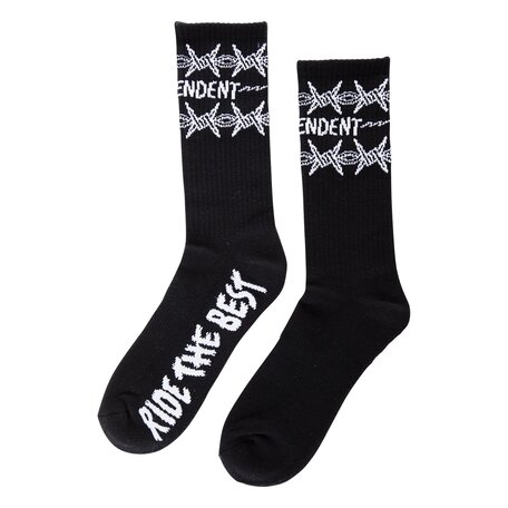 Independent Bratrud Notebook Crew Socks Black