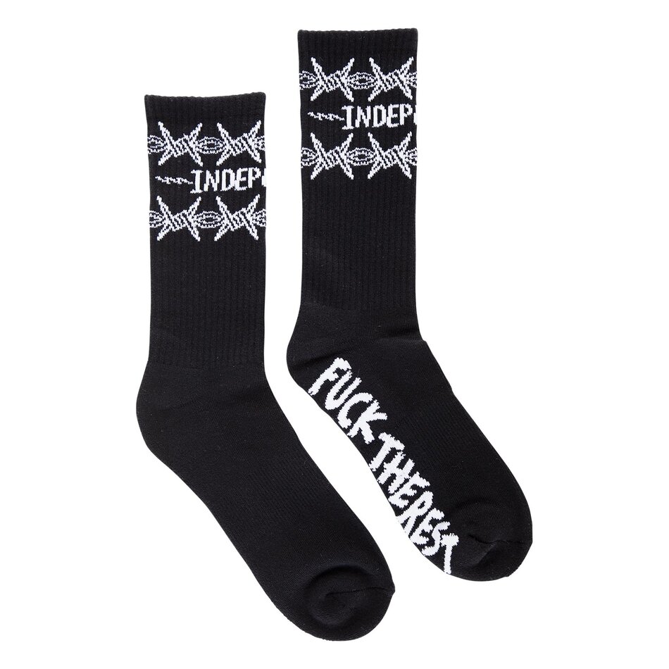 Independent Bratrud Notebook Crew Socks Black