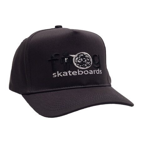 Frog Trash Talk 5-Panel Snapback Hat Vintage Black