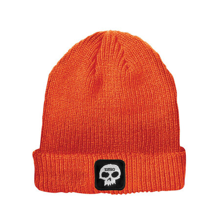 Zero Skull Patch Beanie Orange