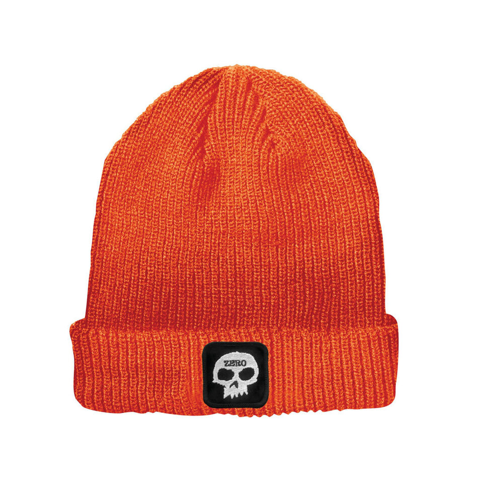 Zero Skull Patch Beanie Orange