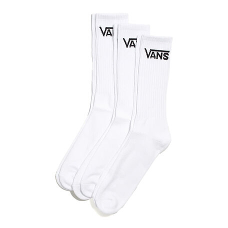 Vans Classic Crew Socks 3-Pack White