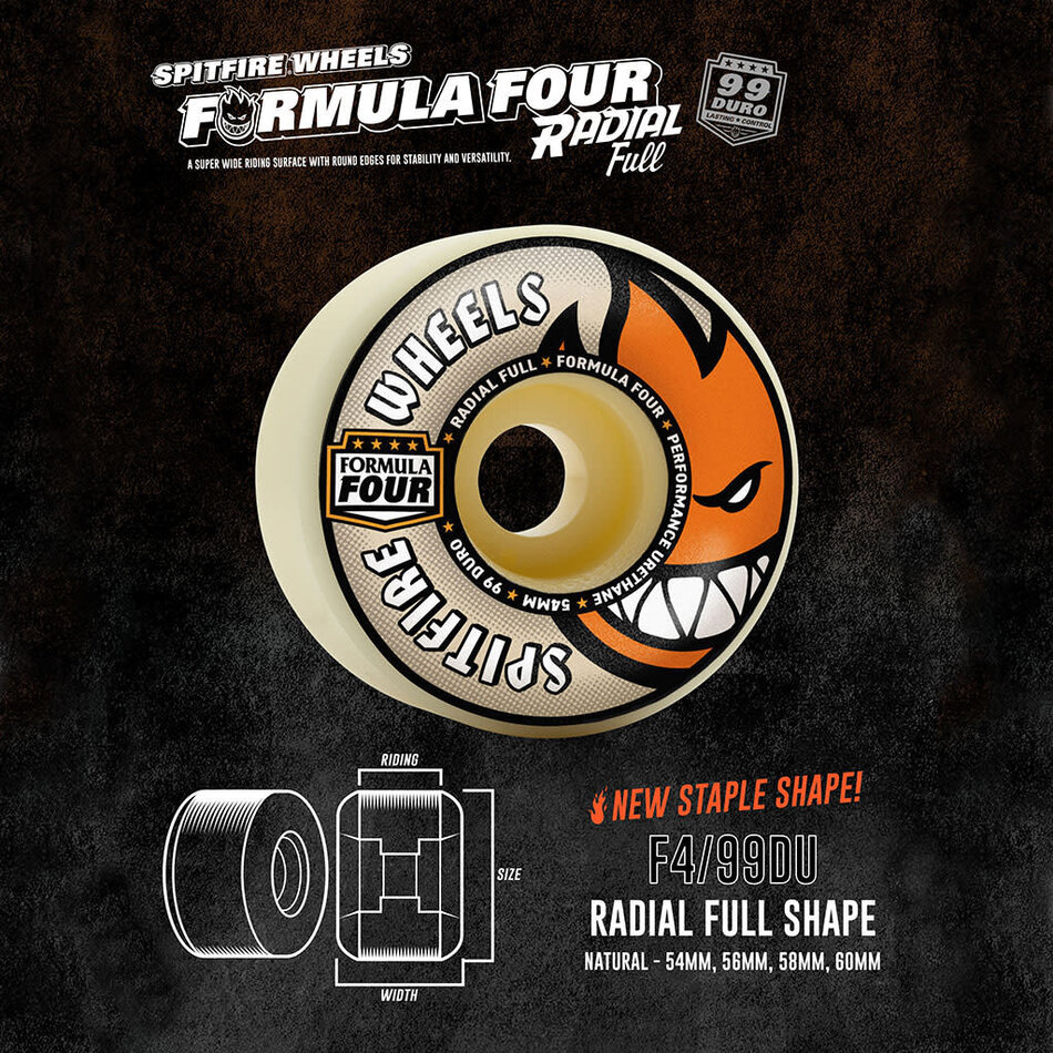 Spitfire Formula Four Radial Full 99A Wheels