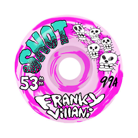 Snot Franky Villani Skulls 99A Swirl Wheels Pink