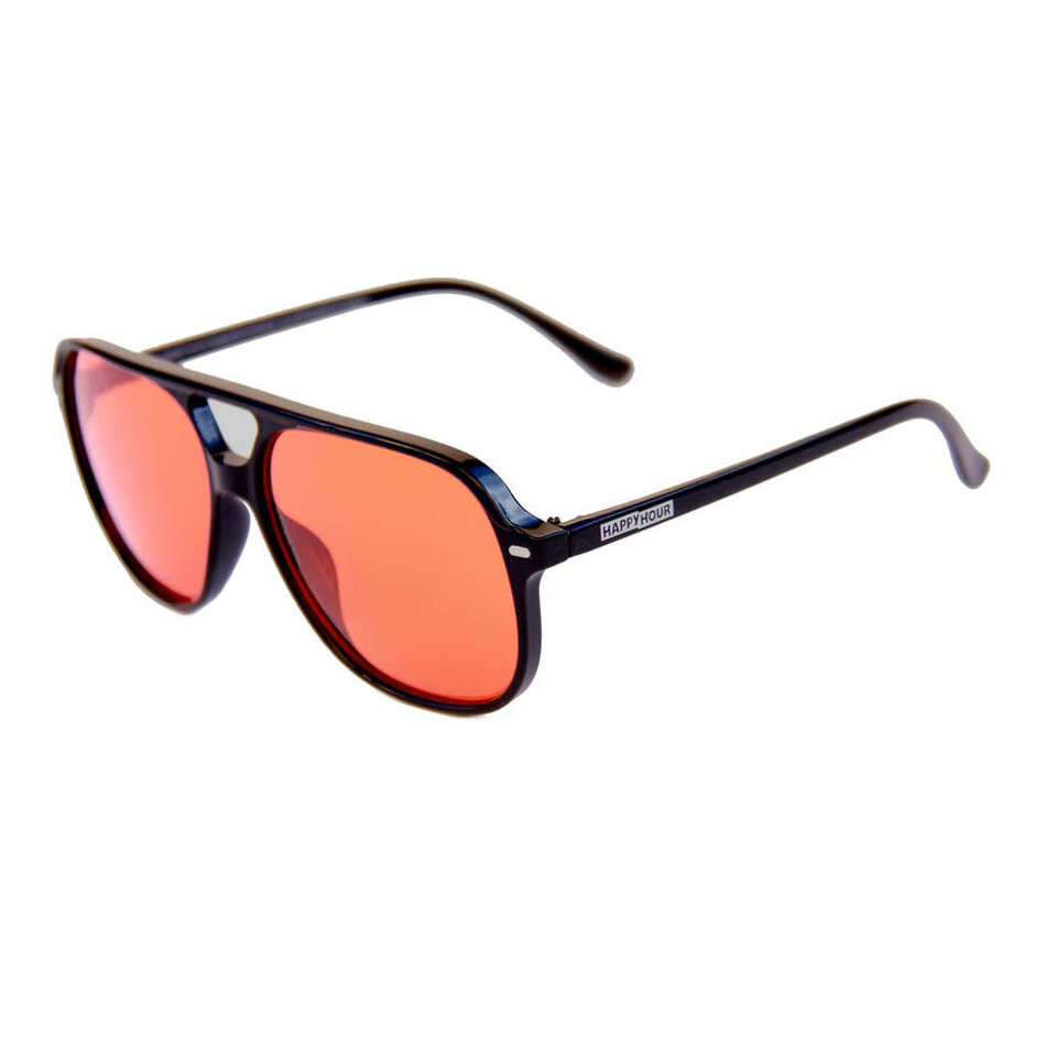 Happy Hour The Dukes Honey Cutts Sunglasses Black/Orange