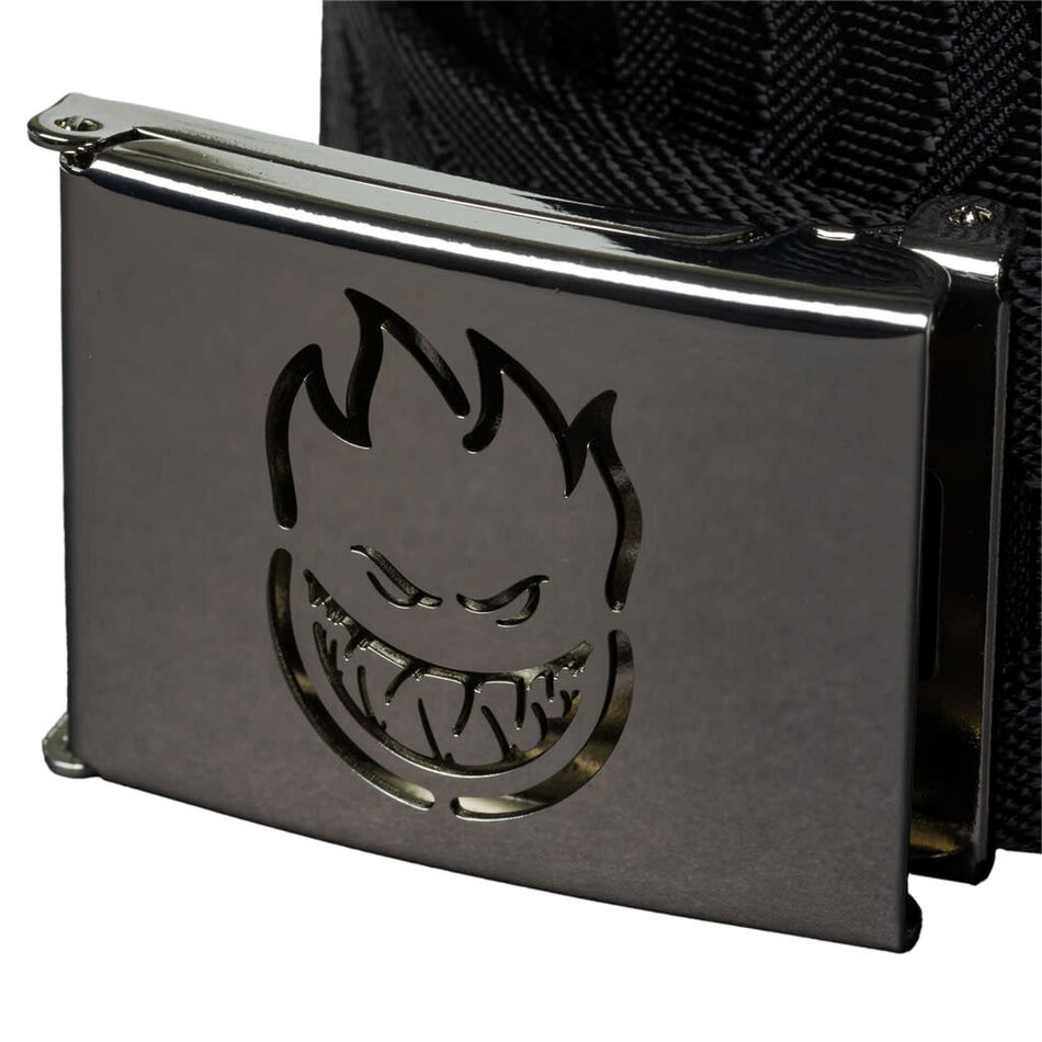 Spitfire Bighead Swirl Cutout Web Belt Black/Silver
