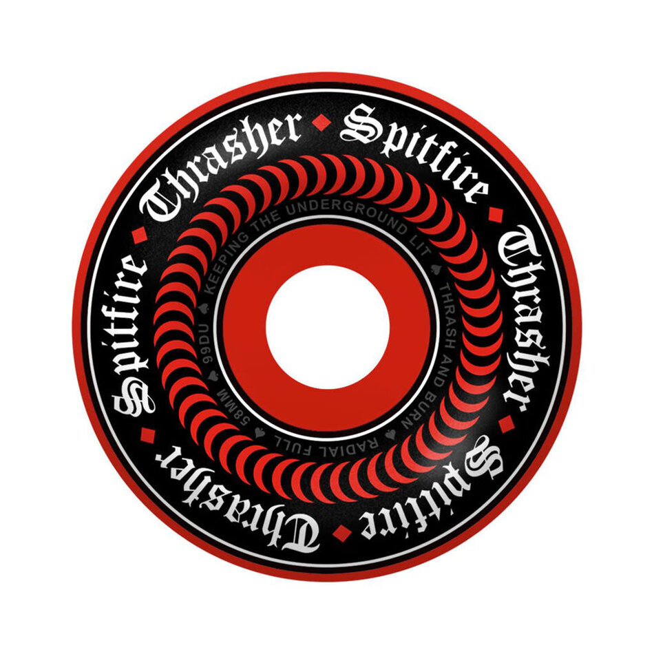 Spitfire x Thrasher Oath Formula Four Radial Full 99A Wheels