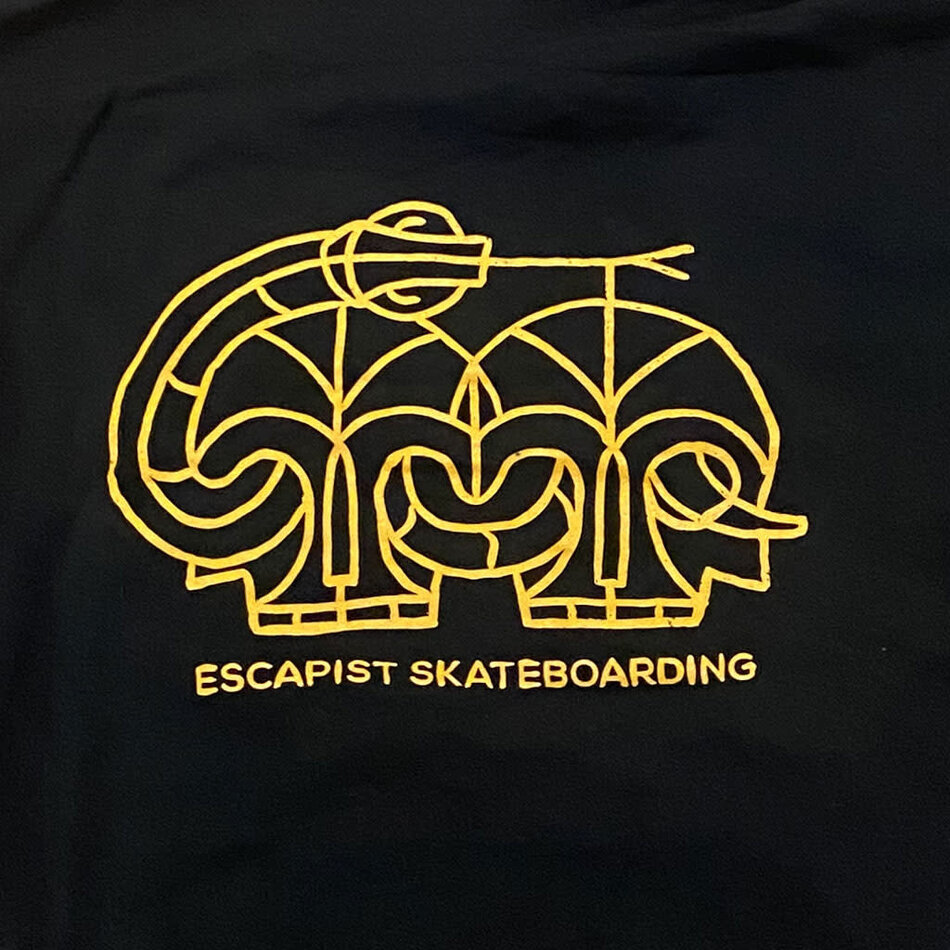 Escapist Snake Pullover Hoodie Black/Yellow