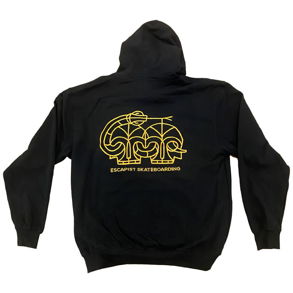 Escapist Snake Pullover Hoodie Black/Yellow