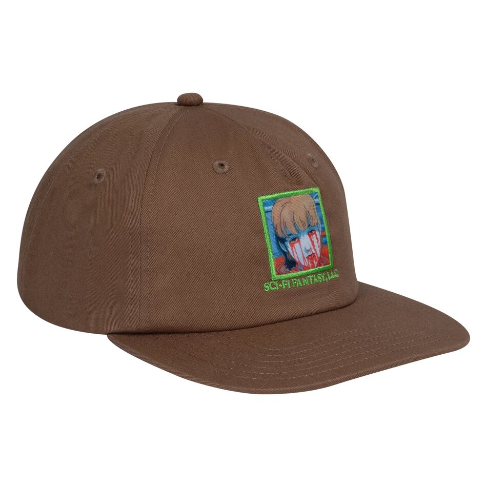Sci-Fi Fantasy Leaking Eyes Snapback Hat Brown