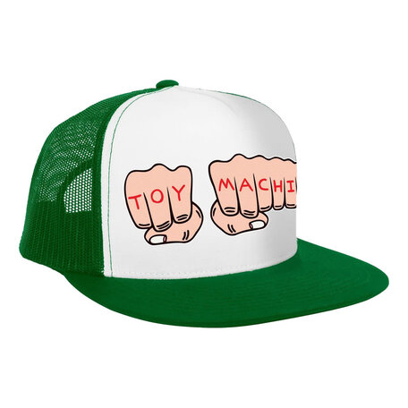 Toy Machine Fist Mesh Trucker Hat White/Green
