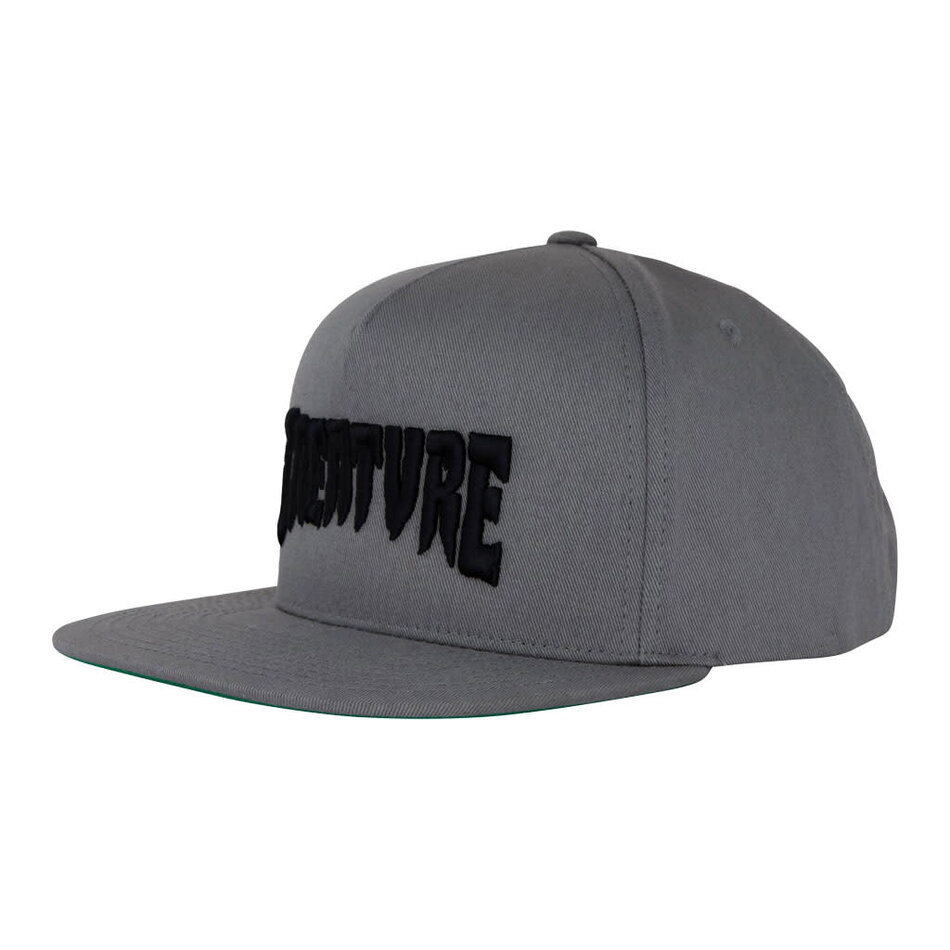Creature Mono Logo Structured Snapback Hat Grey