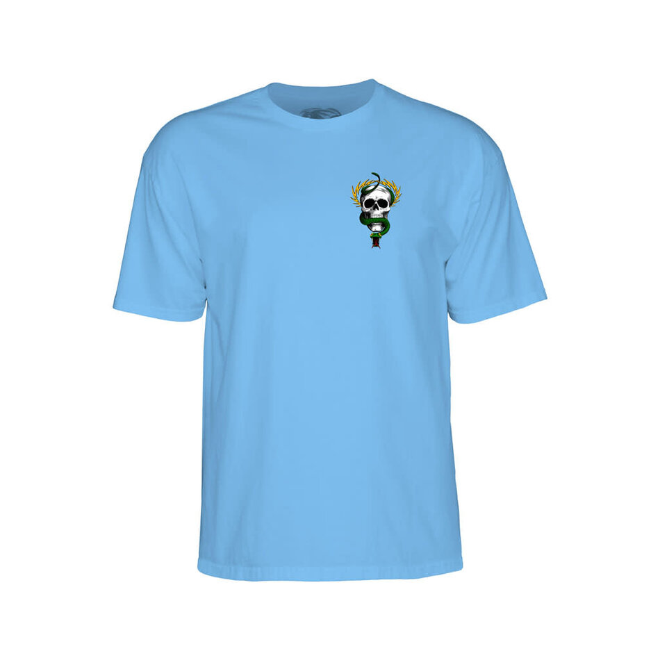 Powell Peralta Mike Mcgill Skull & Snake T-Shirt Carolina Blue