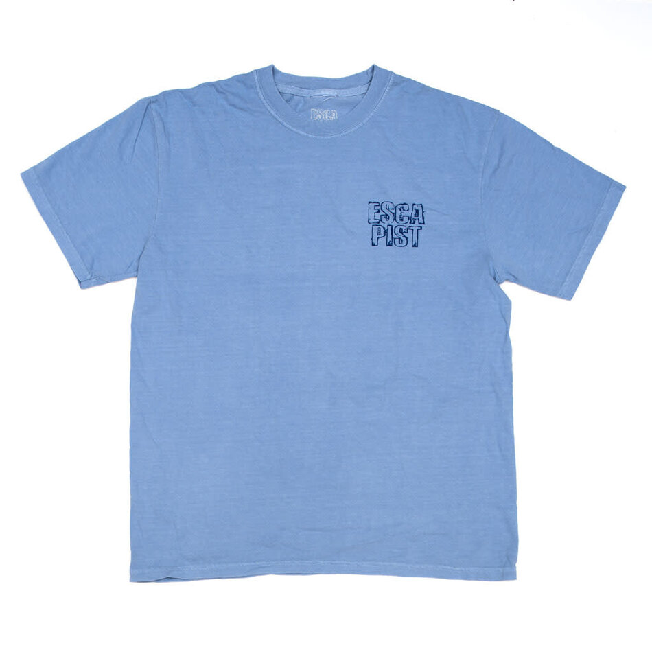 Escapist Outline Stacked Left Garment Dyed T-Shirt Washed Denim