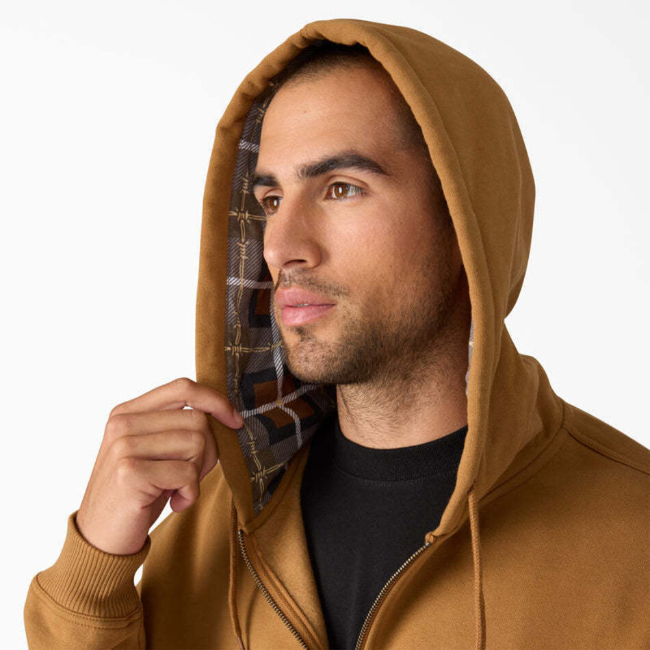 Dickies x Thrasher Zip Flex Hoodie Brown Duck