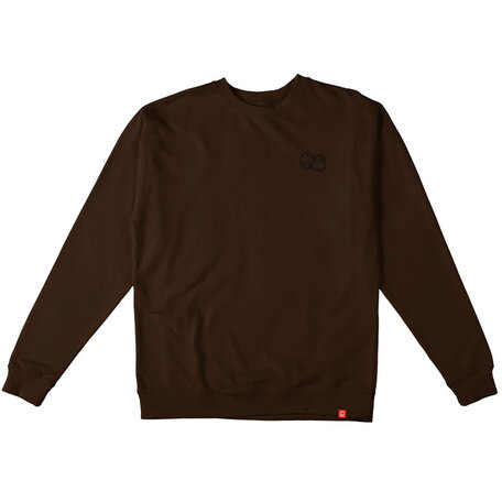 Spitfire Lil Eternal Crewneck Sweatshirt Brown/Black