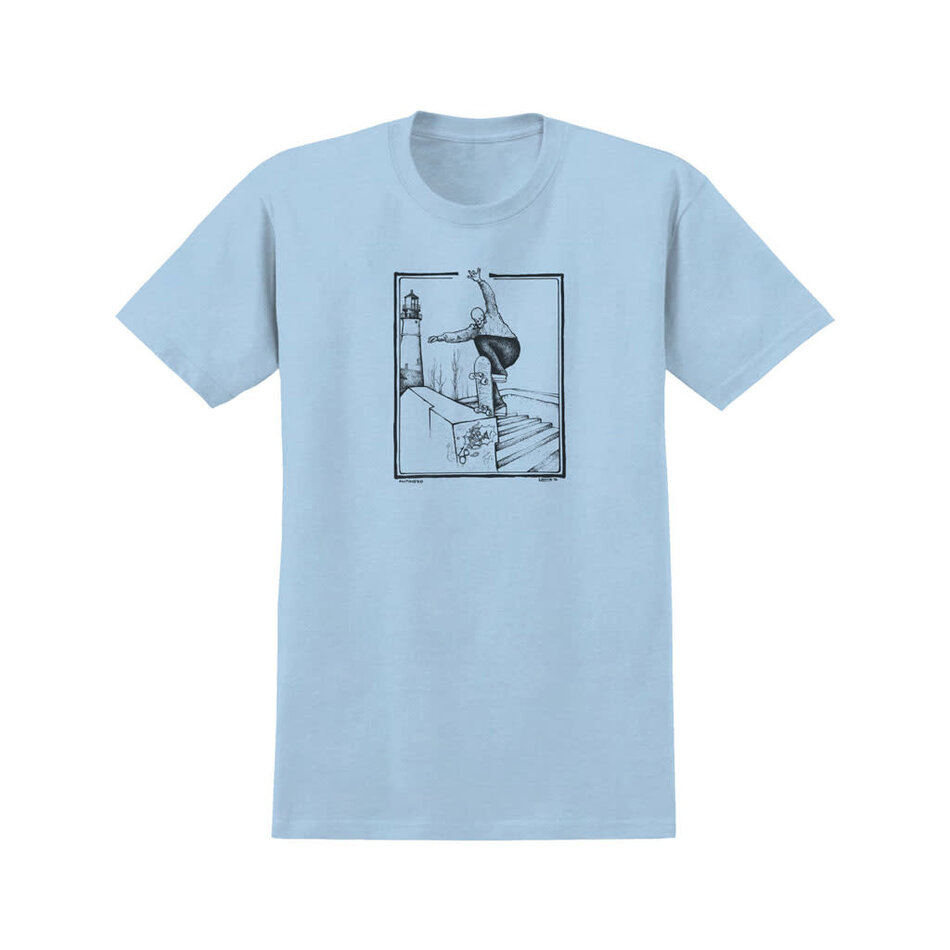 Anti Hero BA Lance Mountain T-Shirt Silver Light Blue