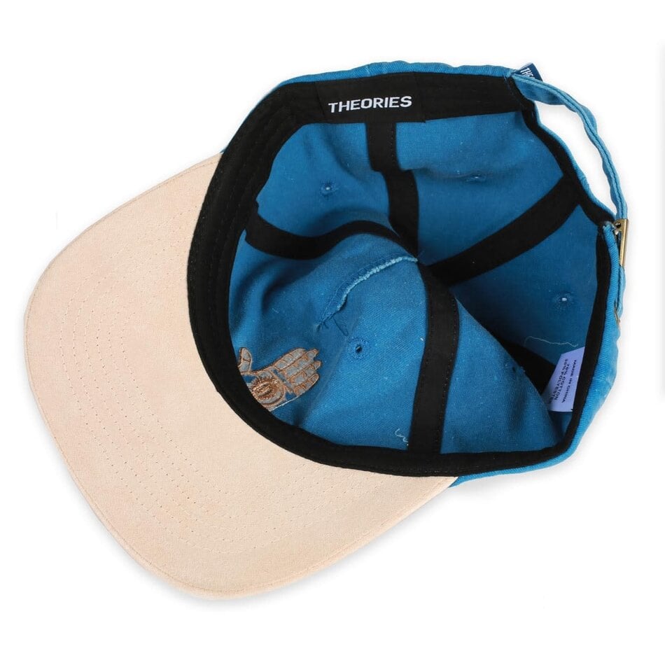 Theories Hand of Theories Denim Snapback Hat Blue/Brown