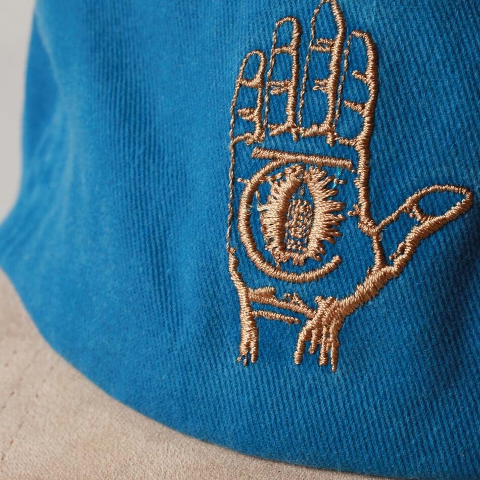 Theories Hand of Theories Denim Snapback Hat Blue/Brown