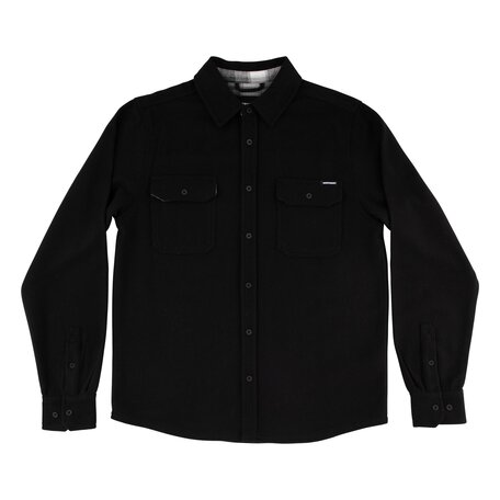 Independent Belmont  L/S Flannel Heather Black