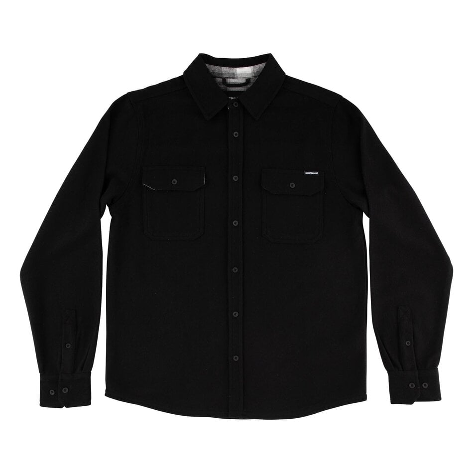 Independent Belmont  L/S Flannel Heather Black