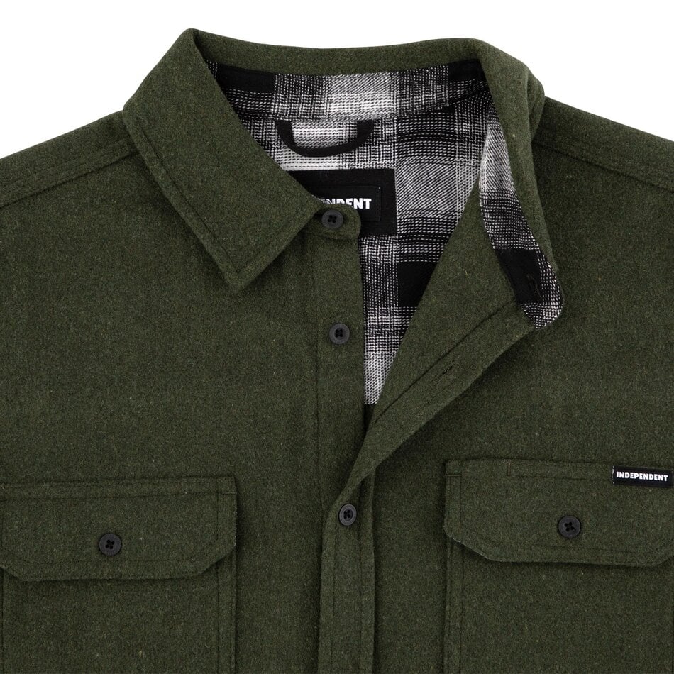 Independent Belmont  L/S Flannel Heather Forest
