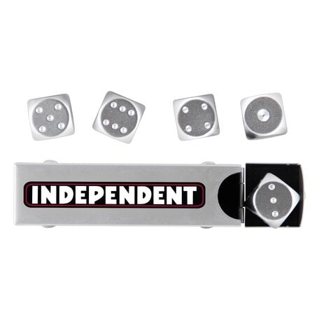 Independent Bar Logo Dice Set Silver