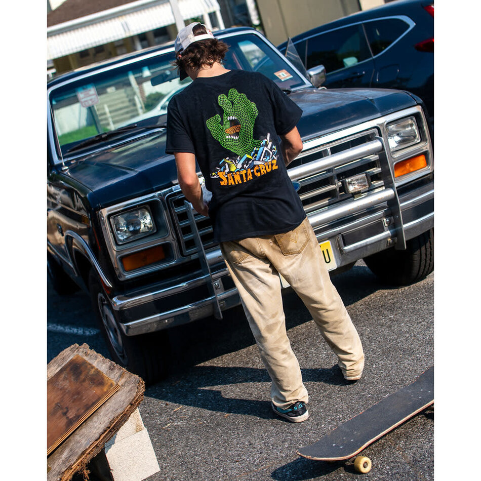 Santa Cruz Kendall Grid Heavyweight T-Shirt Black