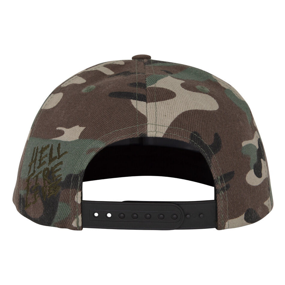 Santa Cruz Stranger Things Hellfire Club Snapback Hat Camo