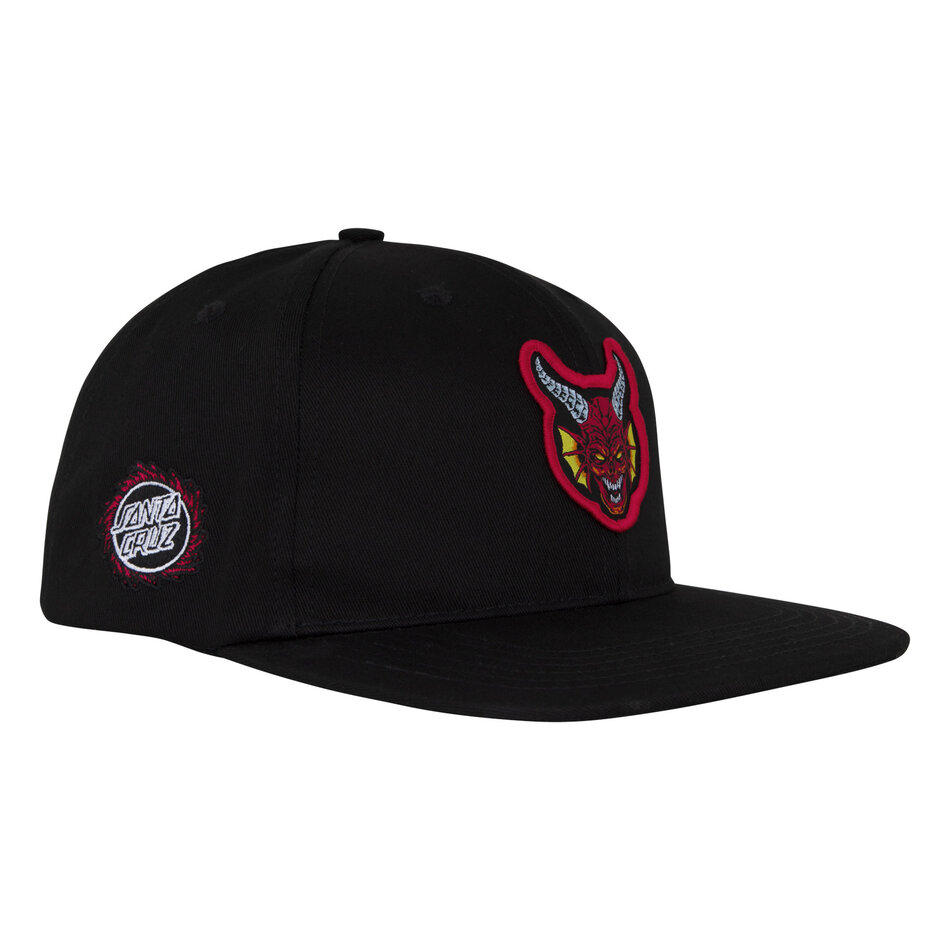 Santa Cruz Stranger Things Hellfire Club Snapback Hat Black