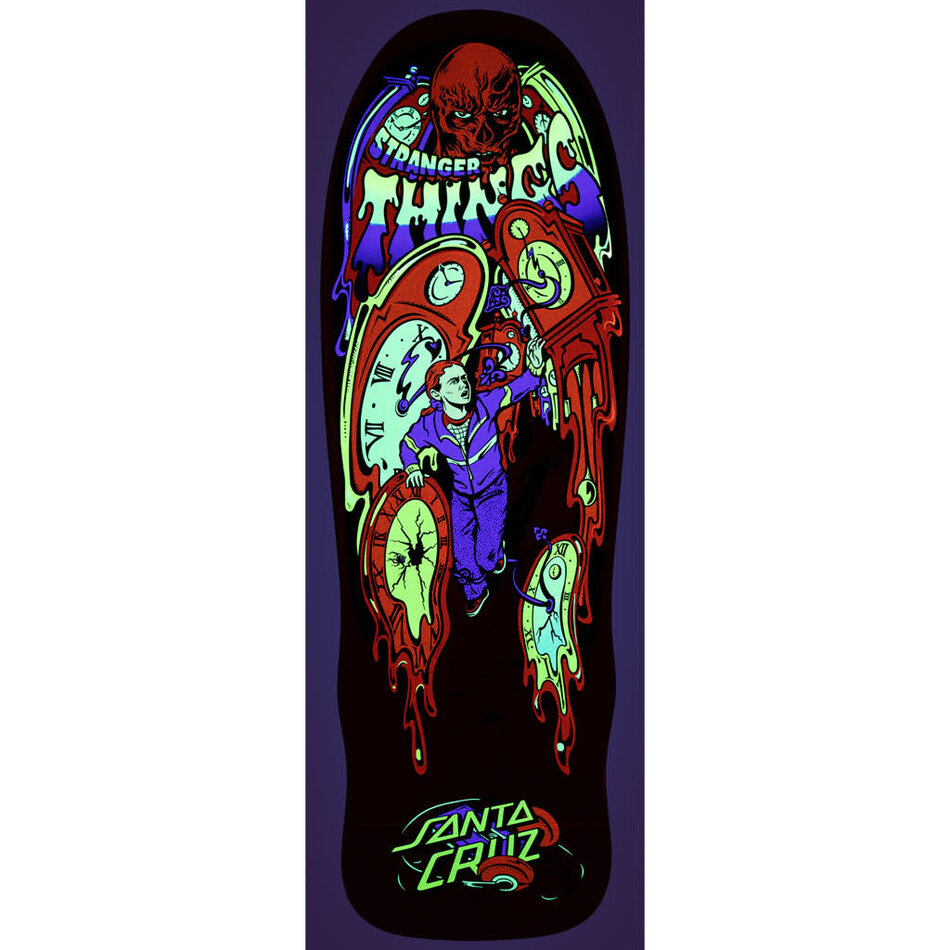 Santa Cruz Stranger Things Grabke Max Melting Clock Deck